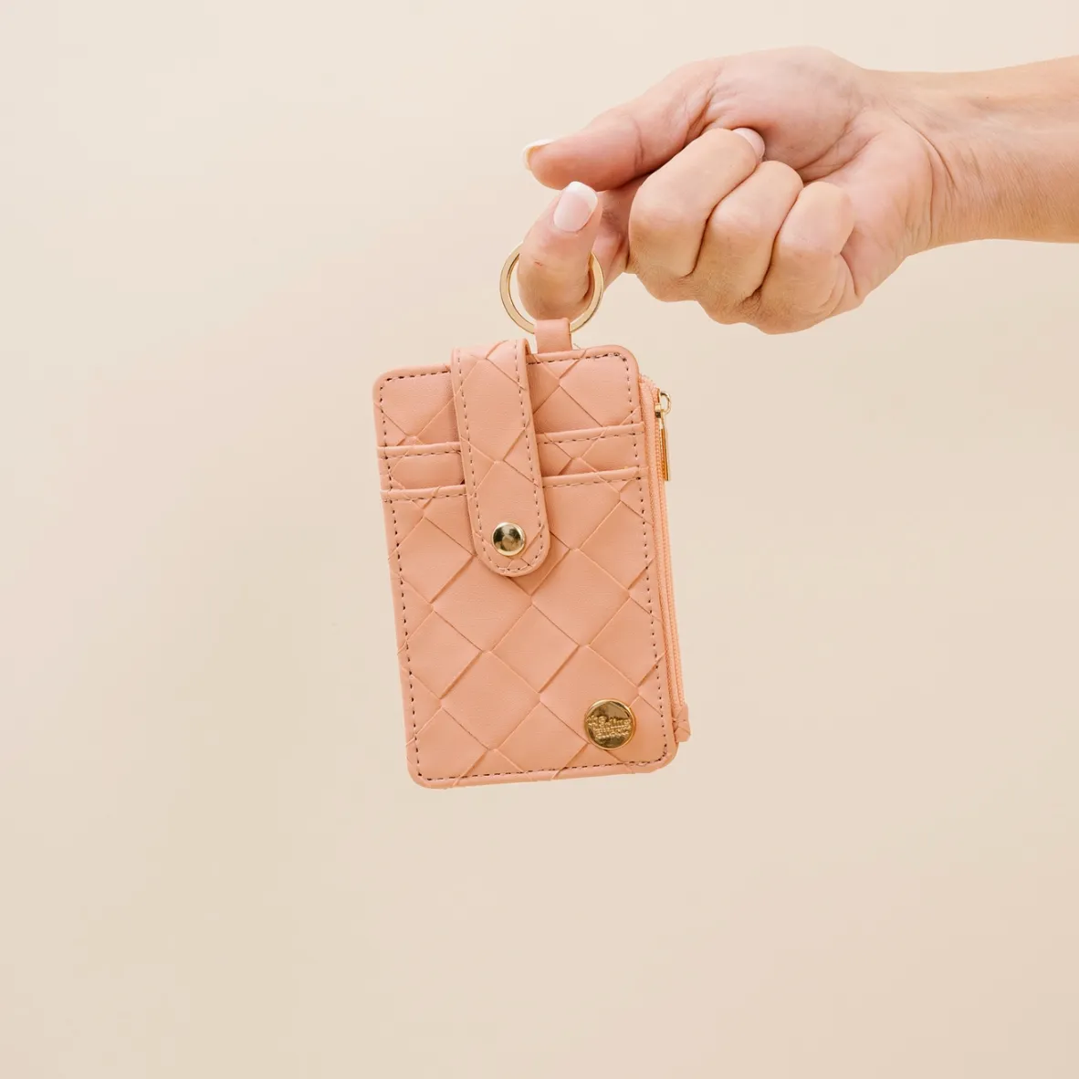 Highly Essential Keychain Woven Card Wallet