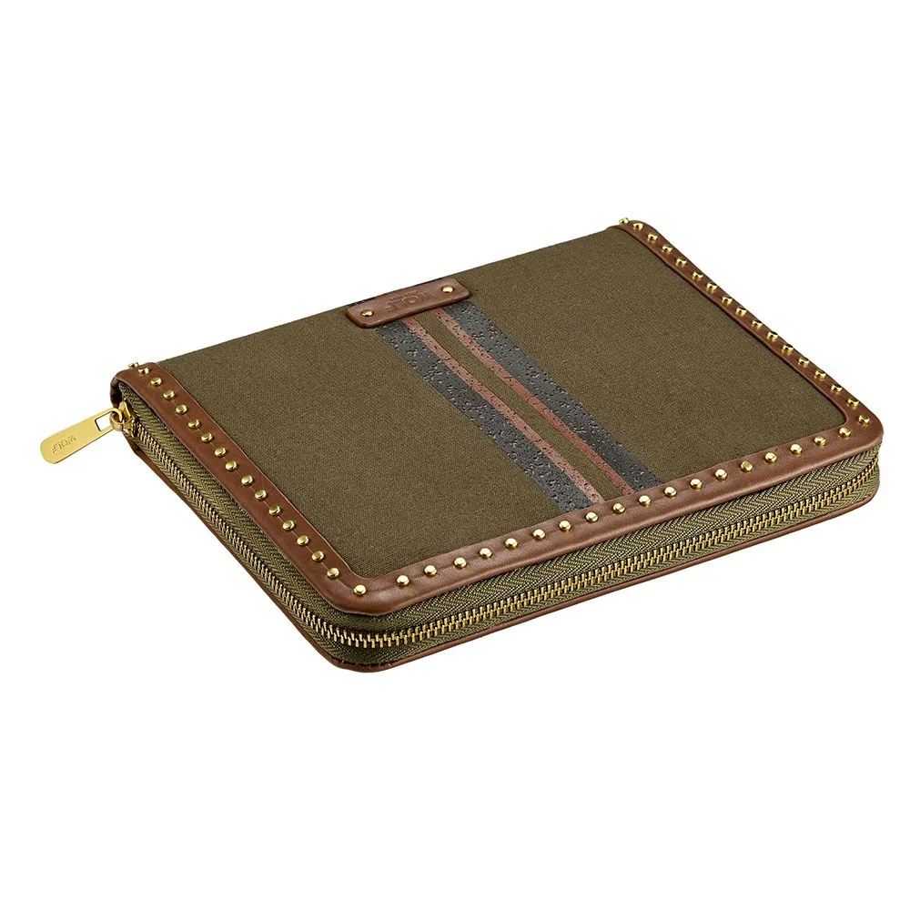 Ida Travel Zip Portfolio Khaki