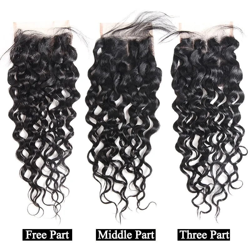Indian Water Wave 4"x4" Lace Closure