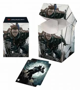 Innistrad Midnight Hunt 100  Deck Box V2 featuring Suspicious Stowaway for Magic: The Gathering
