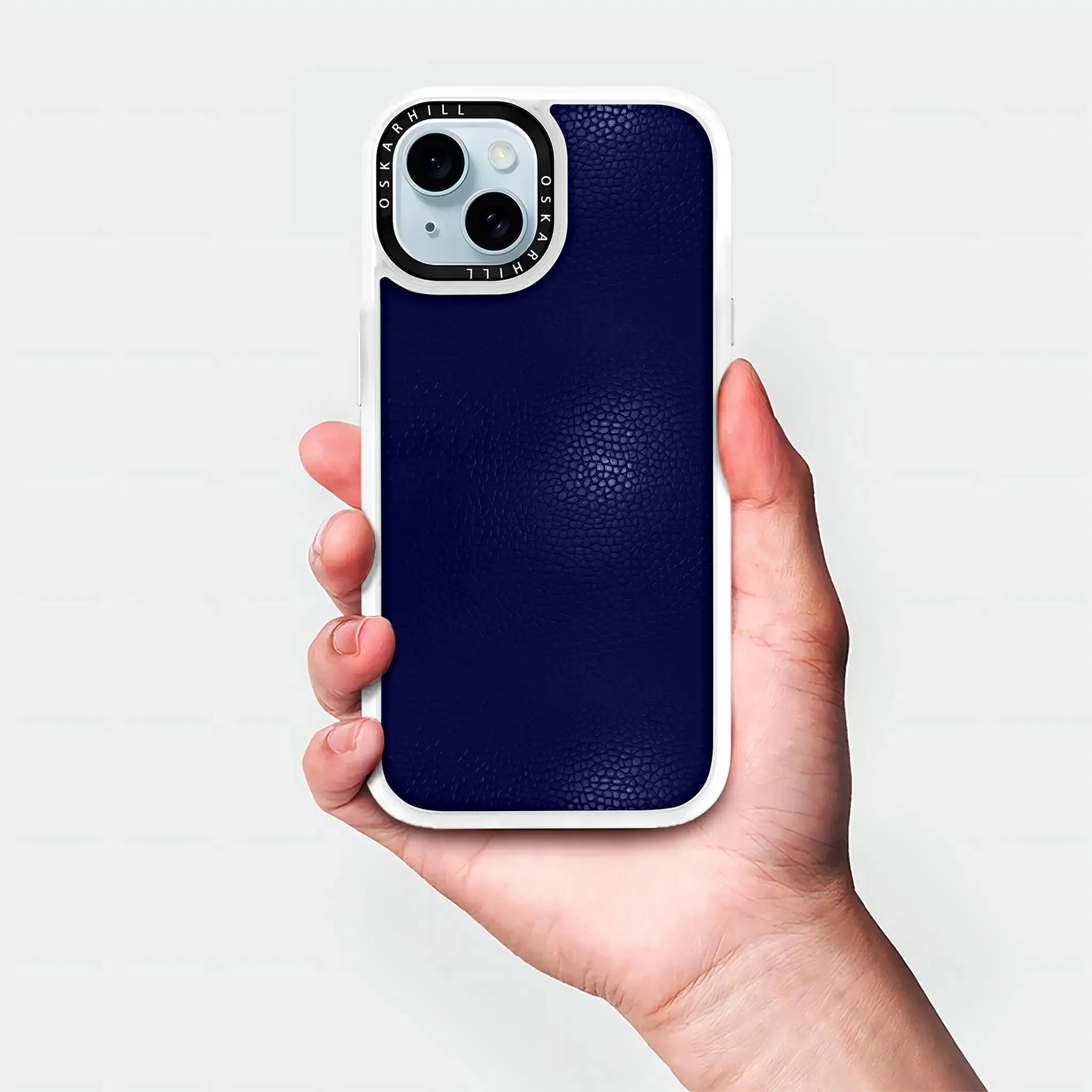 iPhone 15 Plus Case Classic Leather — Night Blue