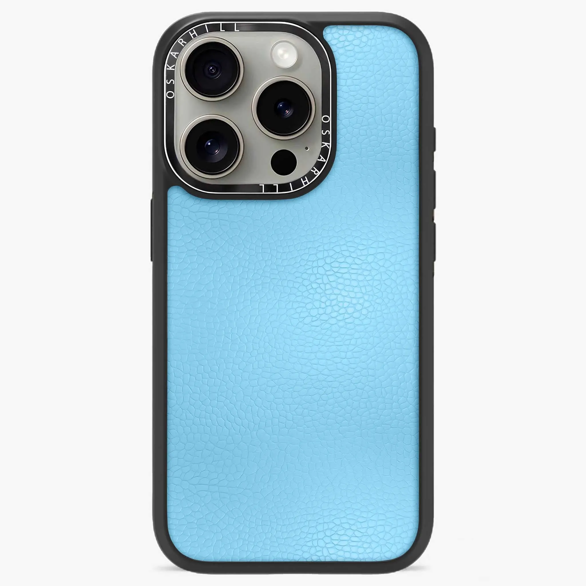 iPhone 15 Pro Max Case Elite Leather — Sky Blue