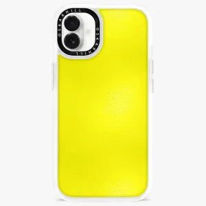 iPhone 16 Plus Case Classic Leather — Lemon Yellow