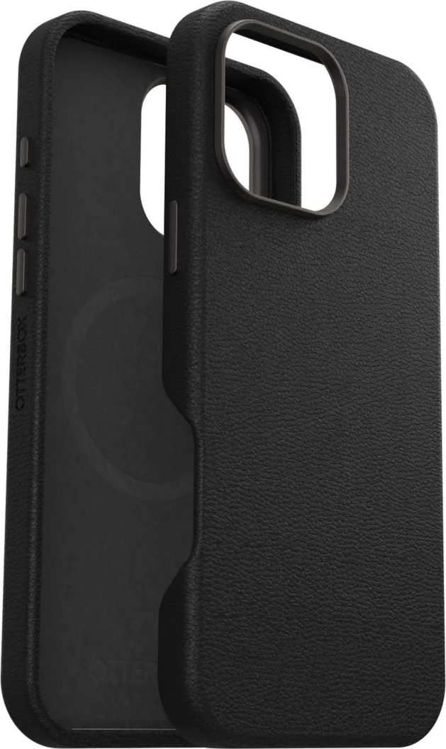 iPhone 16 Pro Max Otterbox Symmetry Cactus Leather w/MagSafe case - Black - Noir Ash