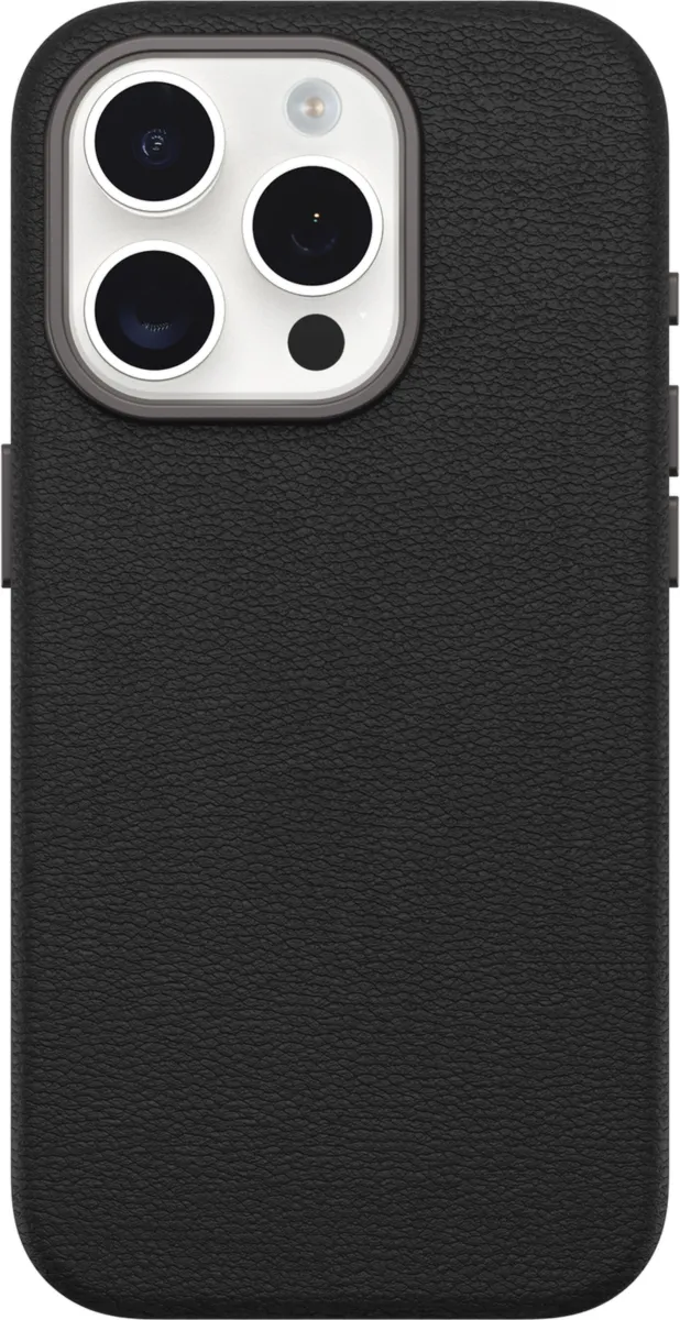 iPhone 16 Pro Max Otterbox Symmetry Cactus Leather w/MagSafe case - Black - Noir Ash
