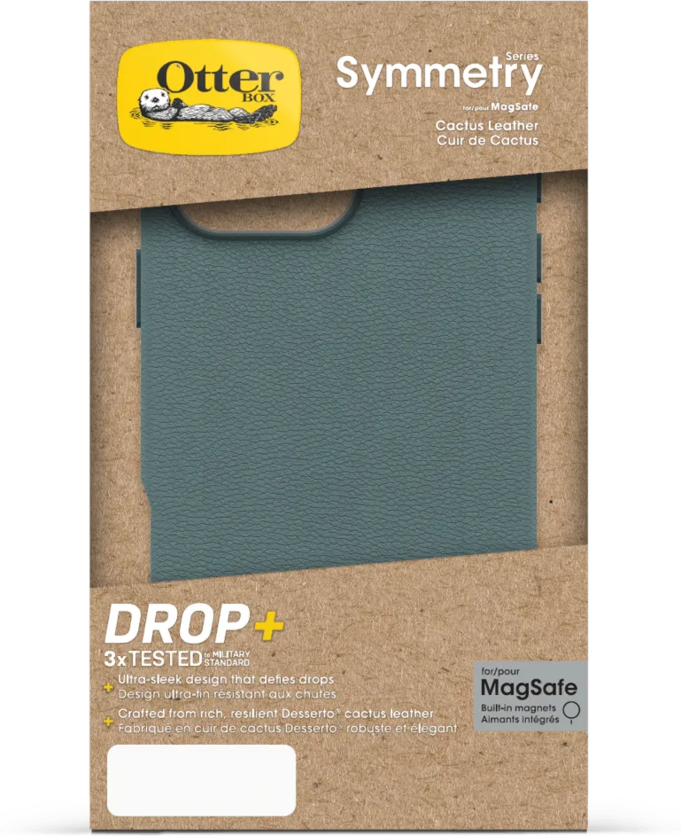 iPhone 16 Pro Max Otterbox Symmetry Cactus Leather w/MagSafe case - Green - Juniper Sprig