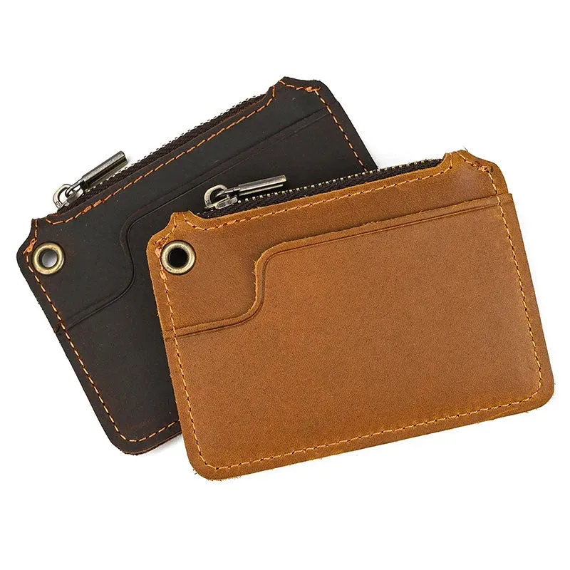 Isaac | Vintage Genuine Leather Travel Wallet with Coin Pocket