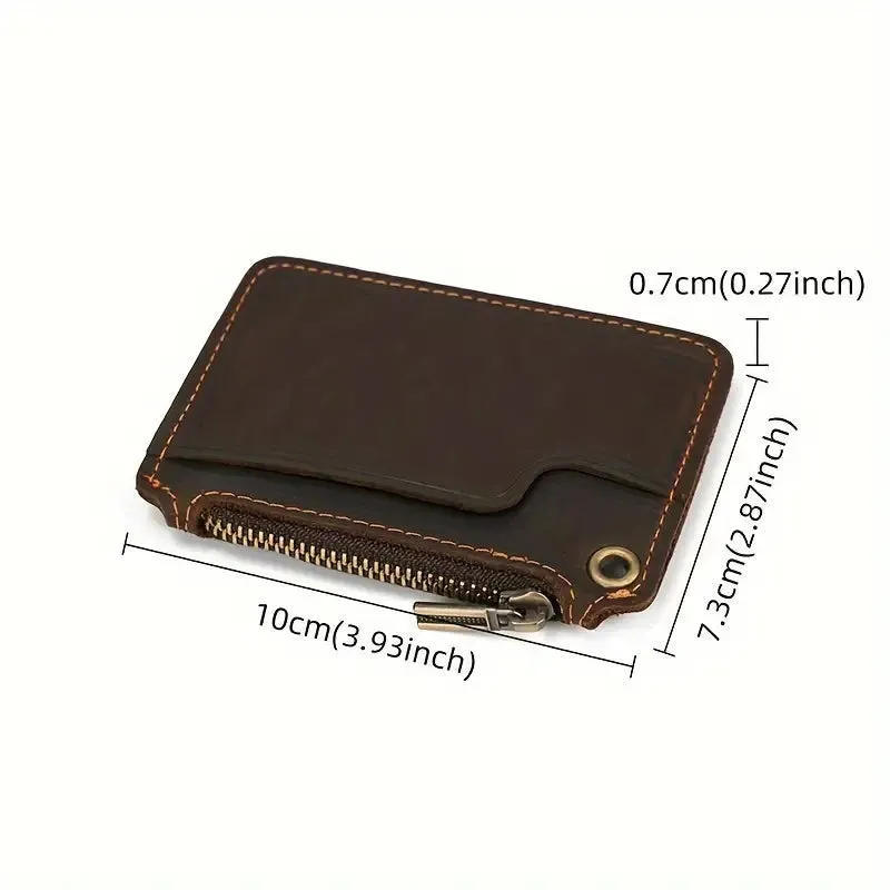 Isaac | Vintage Genuine Leather Travel Wallet with Coin Pocket