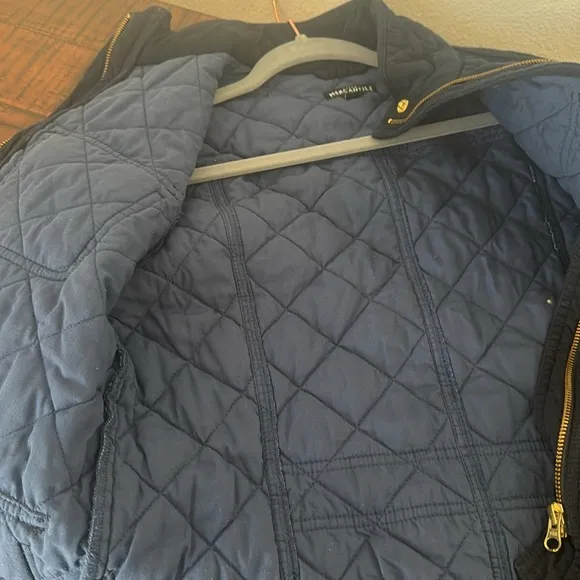 J. Crew Navy Quilted Jacket
