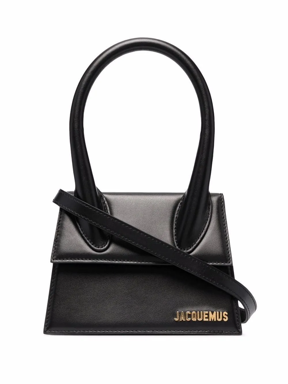 JACQUEMUS Mini Leather Shoulder Bag - 18cm x 13.5cm x 8cm