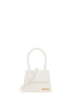 JACQUEMUS Mini Leather Shoulder Bag - 18cm x 13.5cm x 8cm