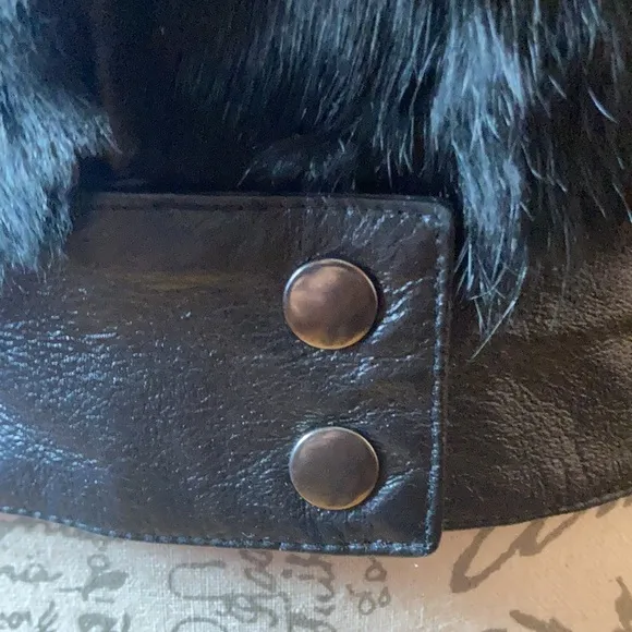 Jennifer J leather and fur jacket