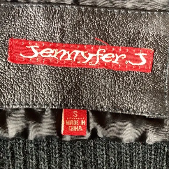 Jennifer J leather and fur jacket