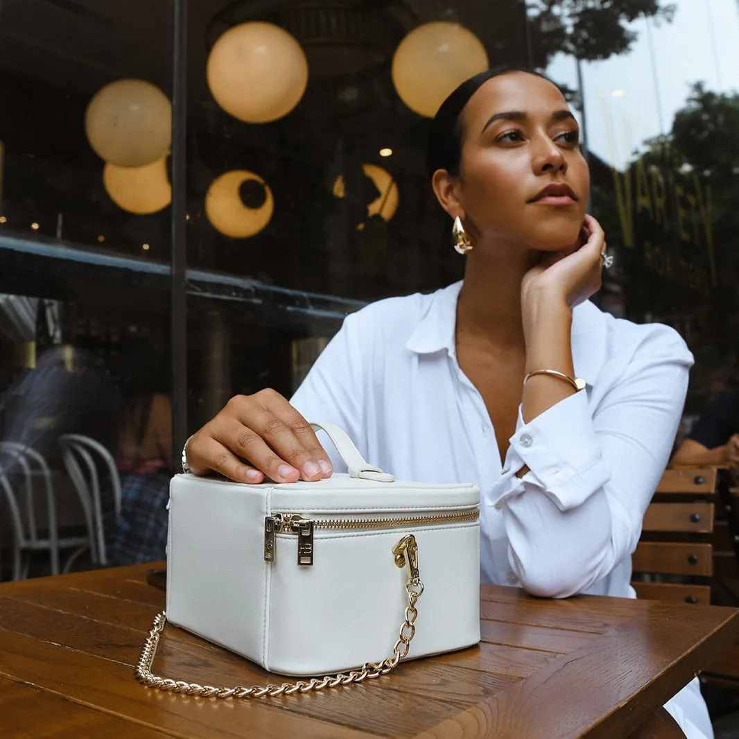 Jetsetter Train Case - Ecru