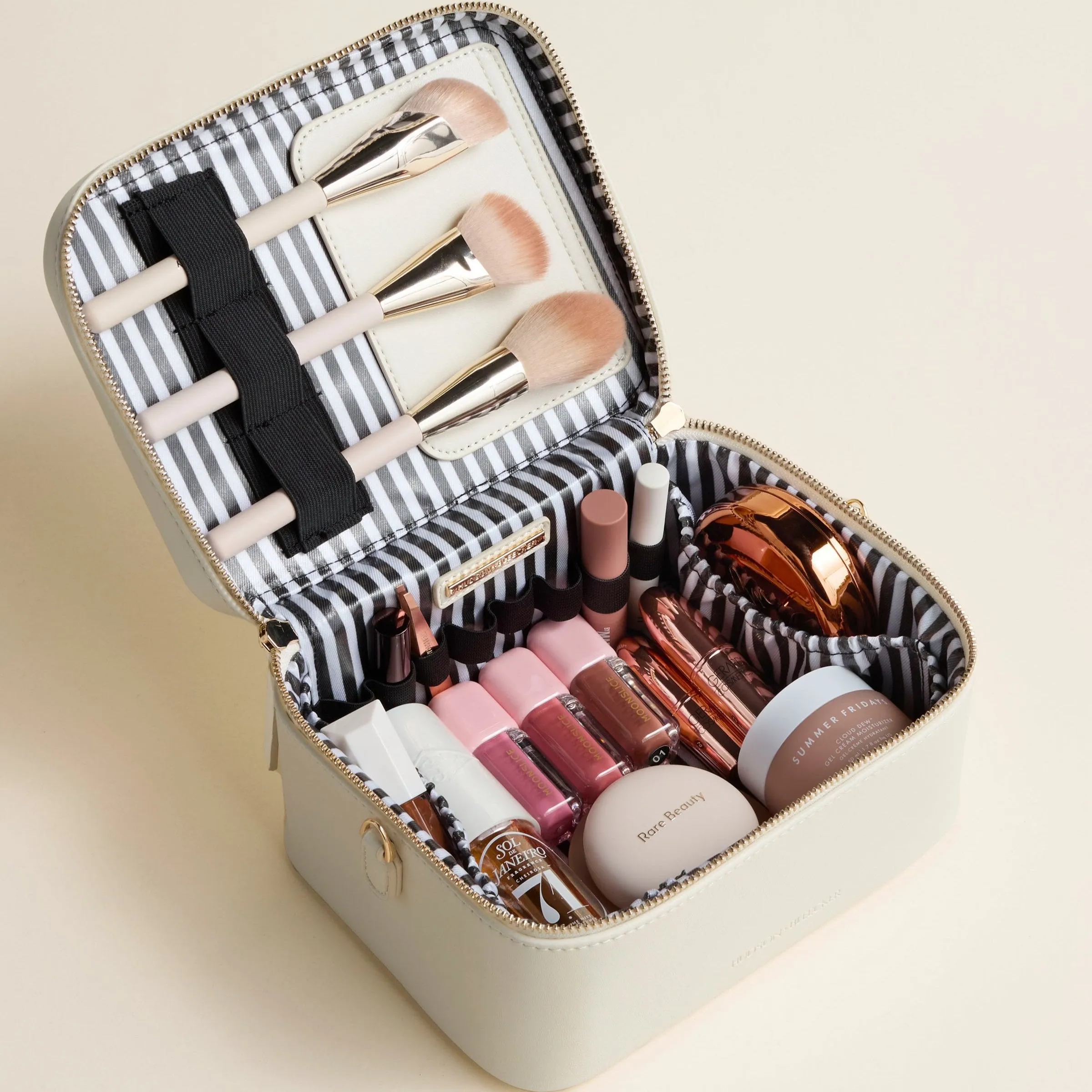 Jetsetter Train Case - Ecru