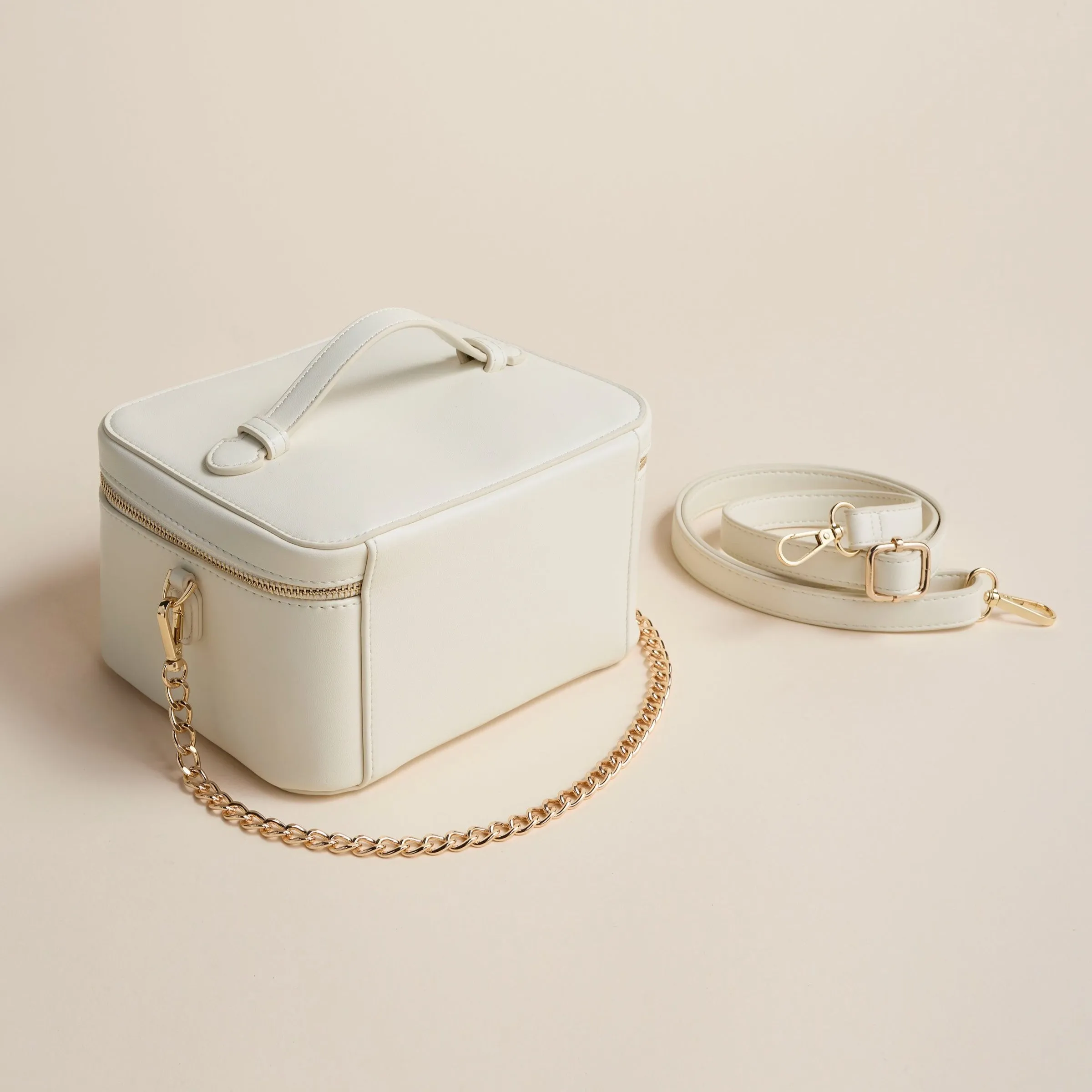 Jetsetter Train Case - Ecru