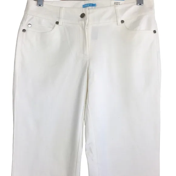 J.McLaughlin Felicity Straight Leg Pants In White Sz. 0