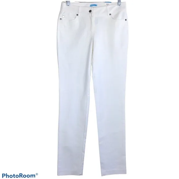 J.McLaughlin Felicity Straight Leg Pants In White Sz. 0