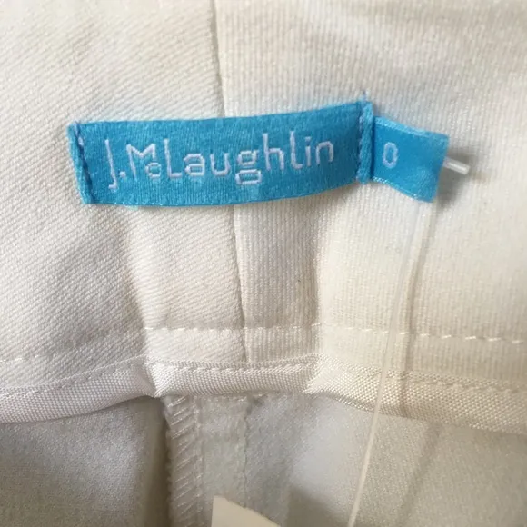 J.McLaughlin Felicity Straight Leg Pants In White Sz. 0