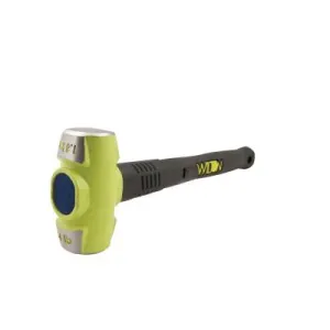 JPW Industries B.A.S.H Unbreakable Handle Sledge Hammer, 6 lb Soft-Face Head, 36" Ergo Handle, 40636