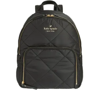 Kate Spade Watson Lane Quilted Hartley Backpack Bag- Black