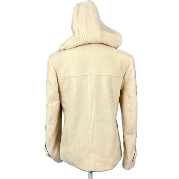 Kenneth Cole Reaction Cream Wool Blend Coat - Size 8