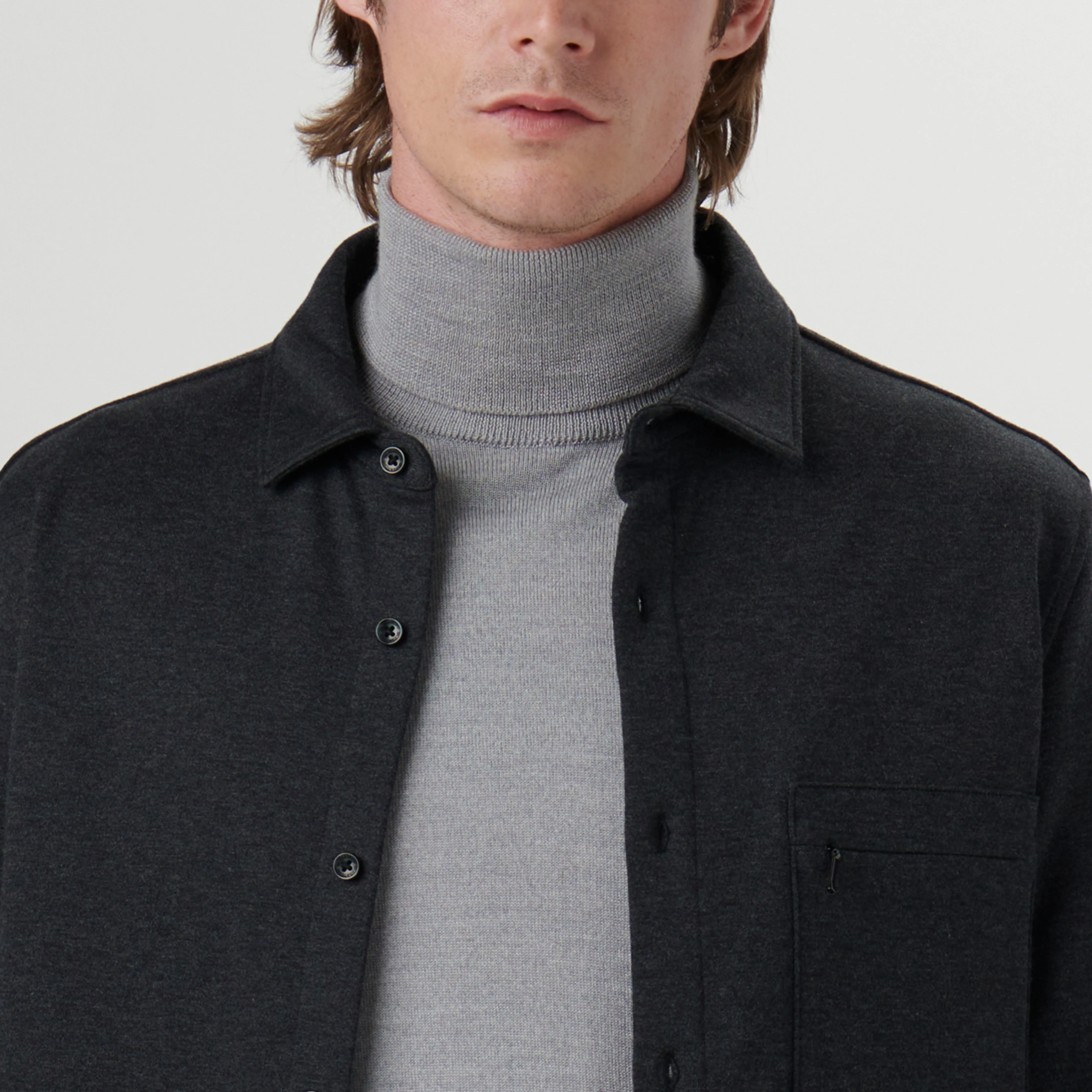 Knit Shirt Jacket
