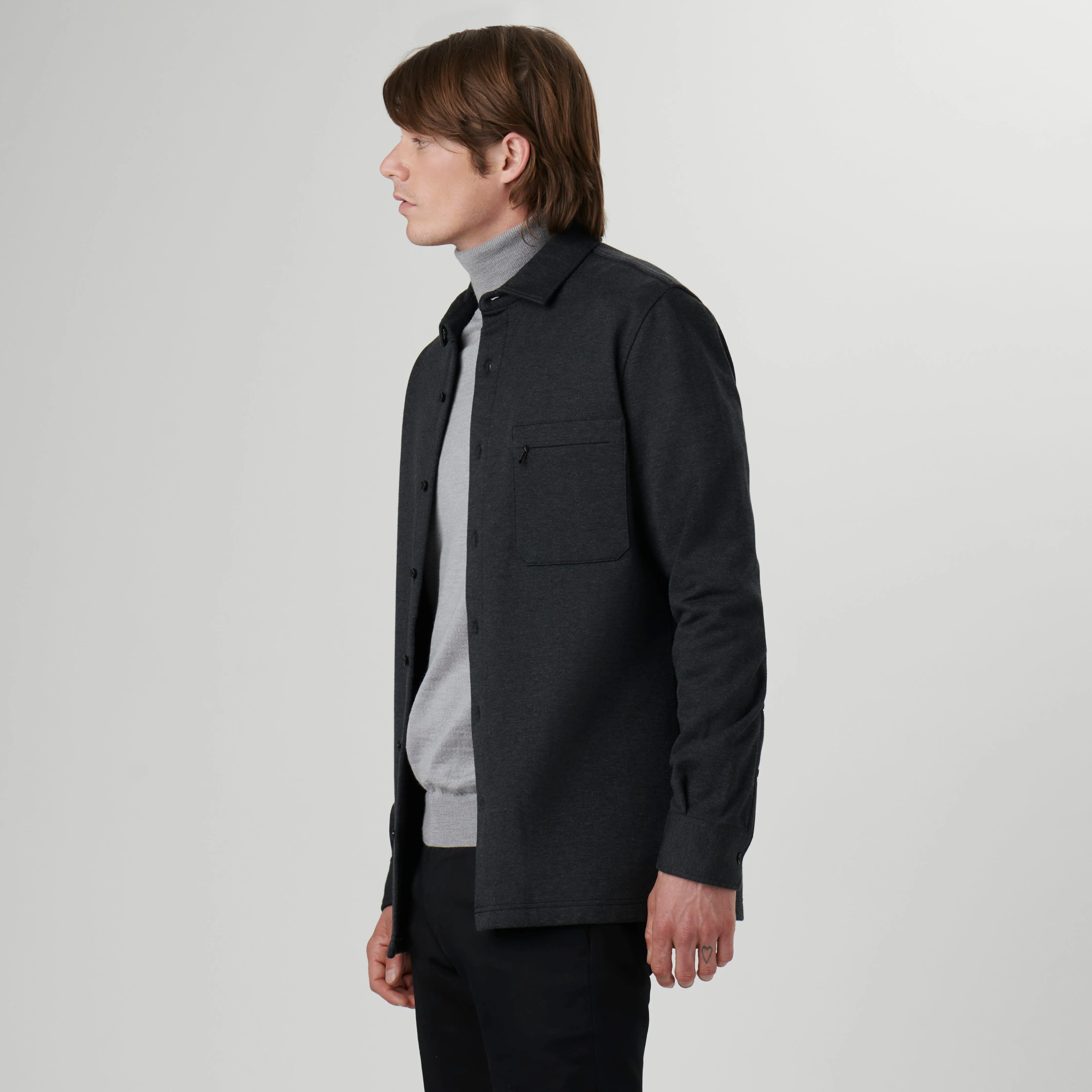 Knit Shirt Jacket
