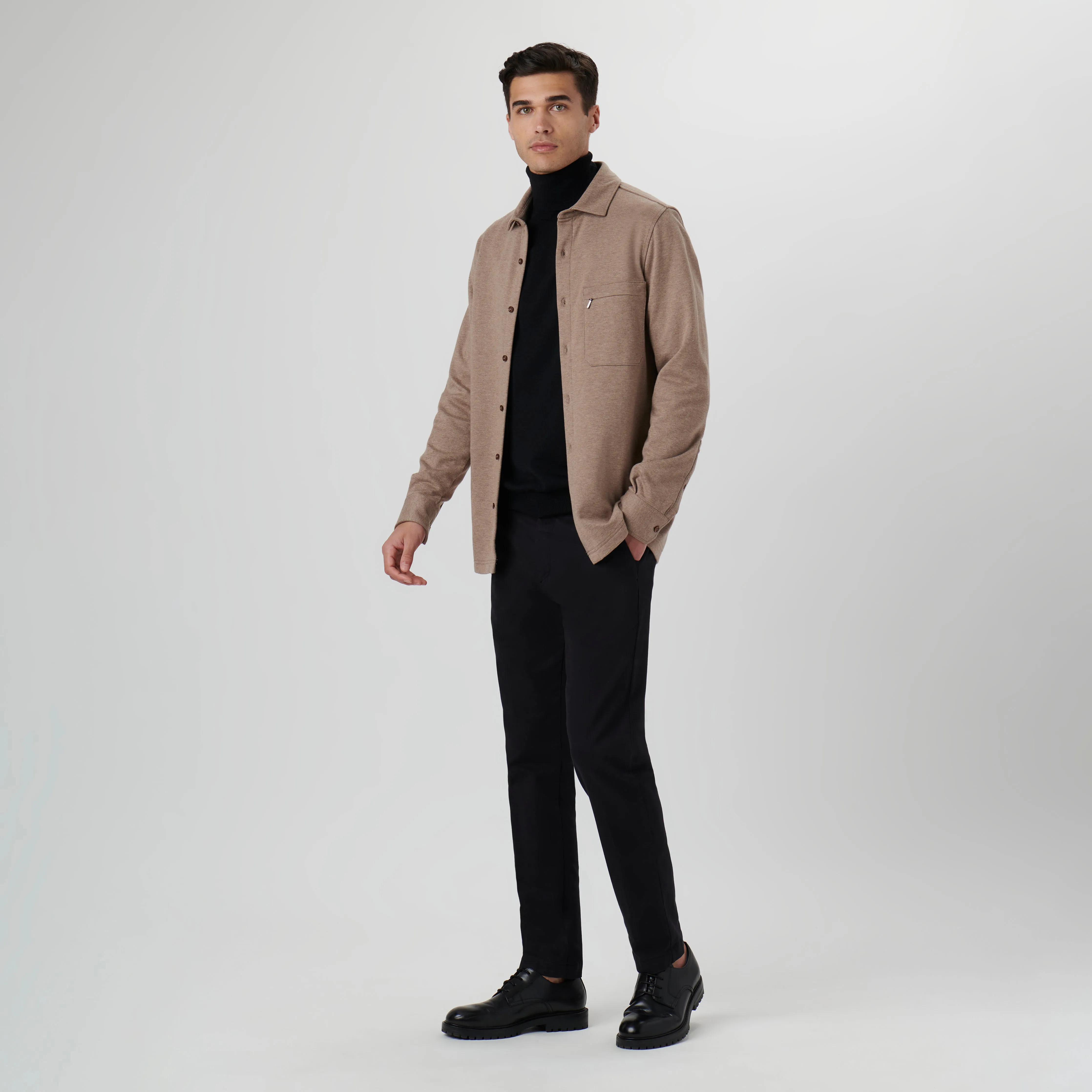 Knit Shirt Jacket