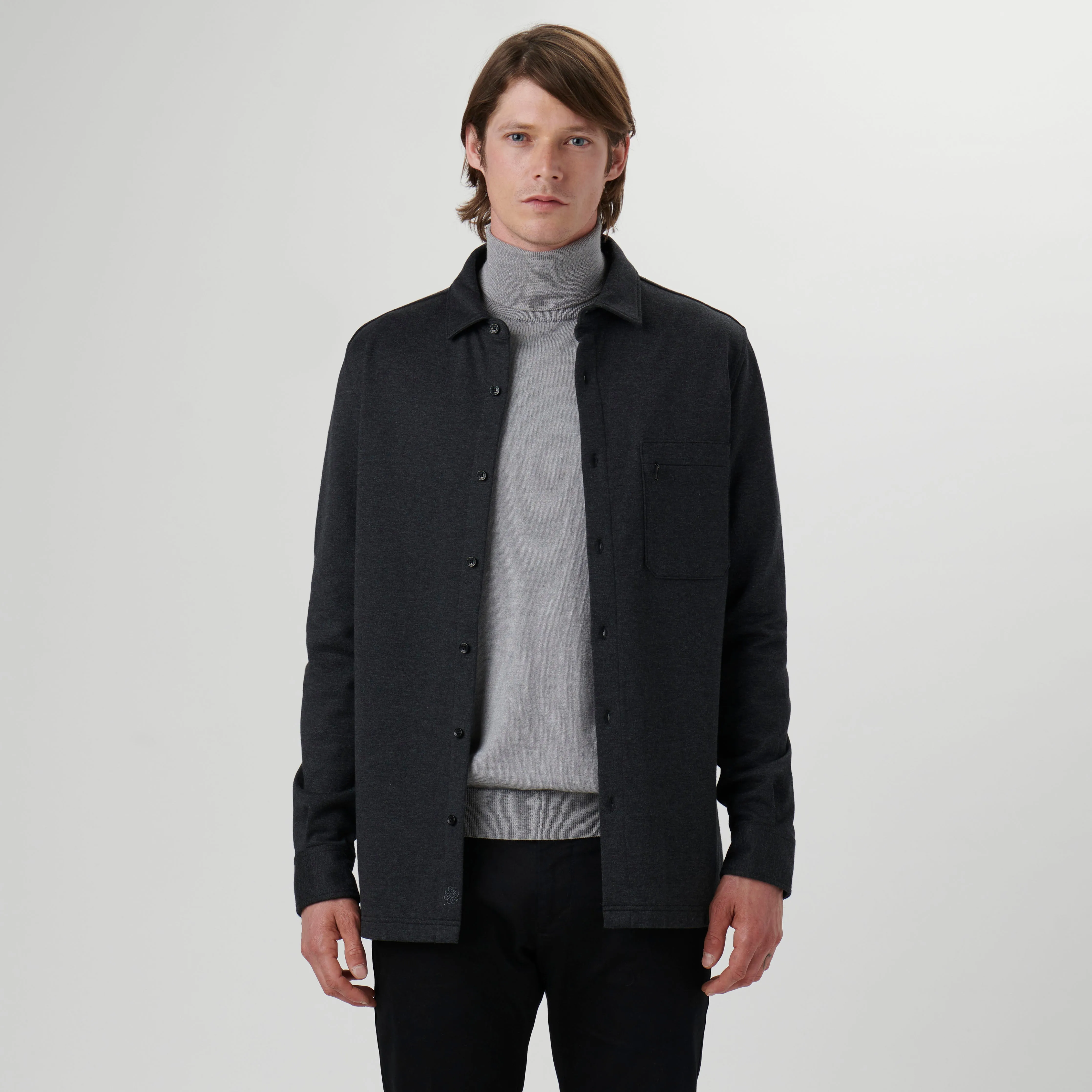 Knit Shirt Jacket