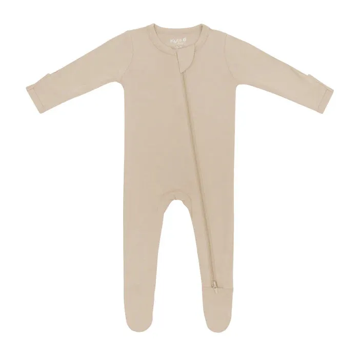 Kyte Baby Zippered Footie (Almond)