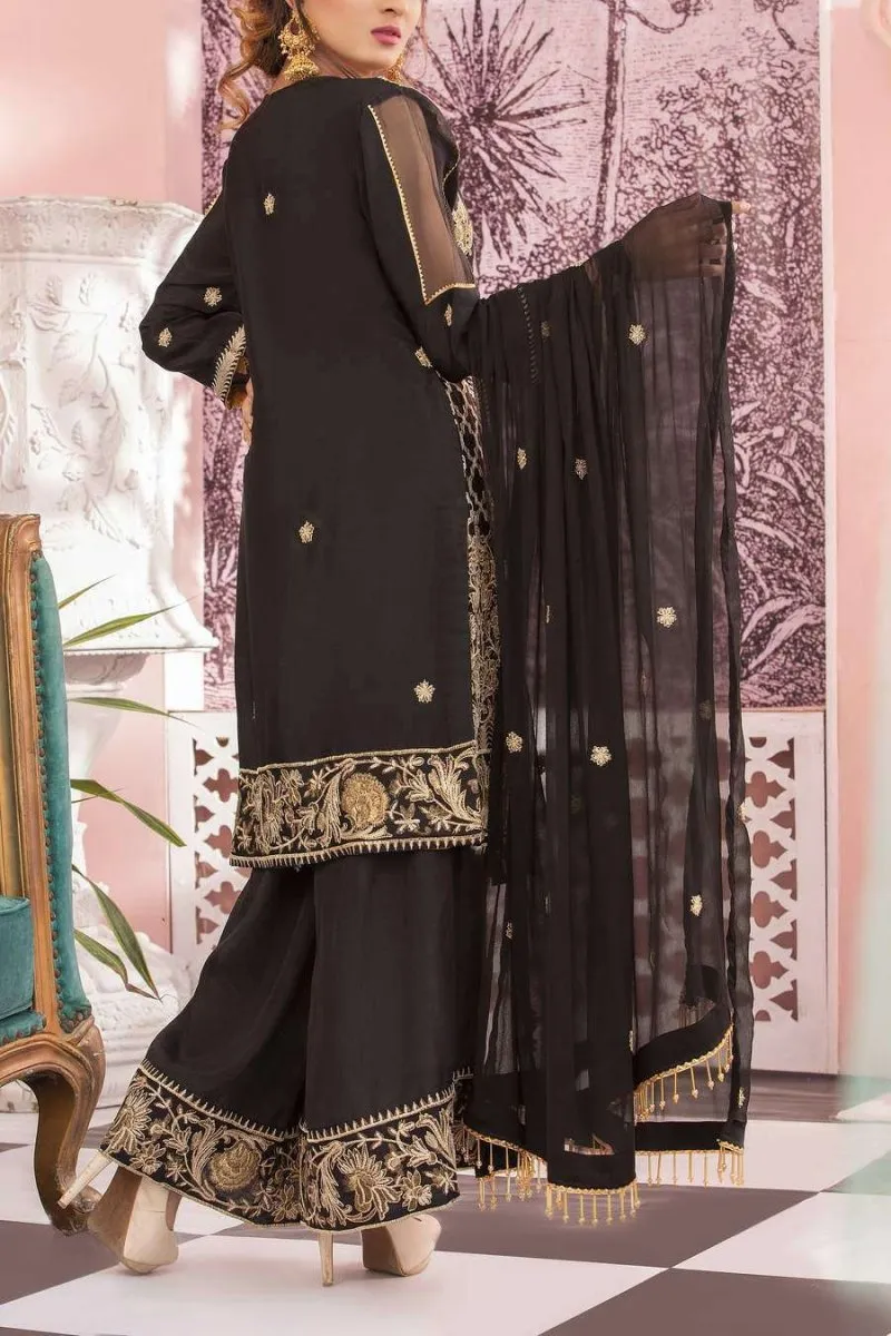 Ladies Un-Stitch  Bemisal Pure Crape/Silk Collection'2020 V.S Textile D-03