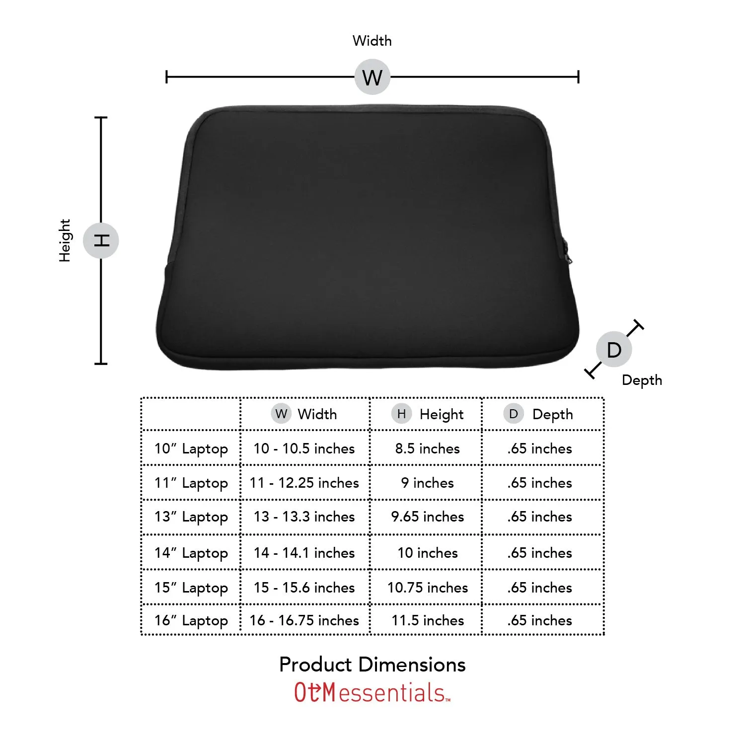 Laptop Sleeve, Neoprene, College of Charleston