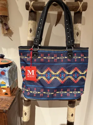 Large canvas Southwest TOTE BAG by Montana West