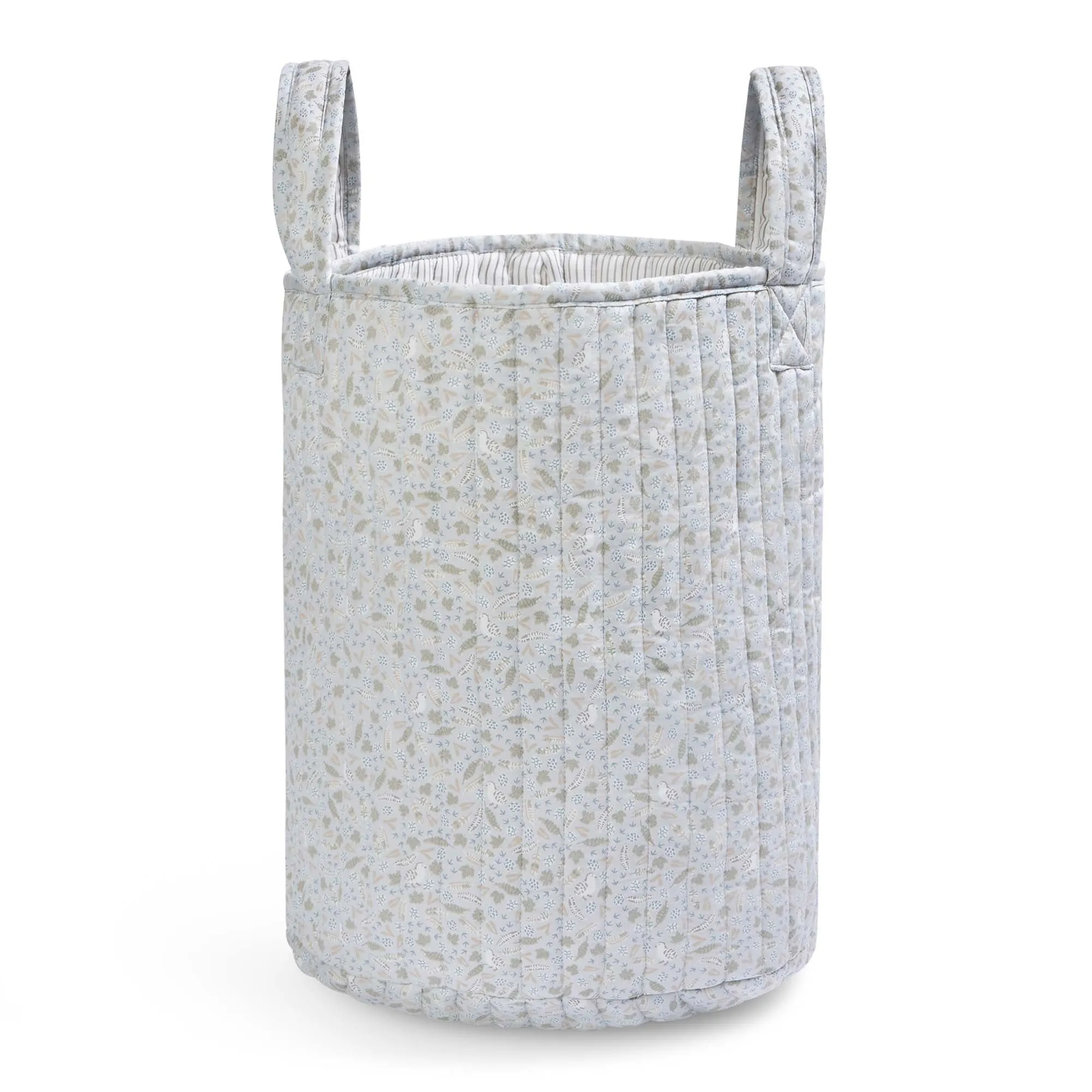 Large Quilted Reversible Storage Basket (Nature Trail)