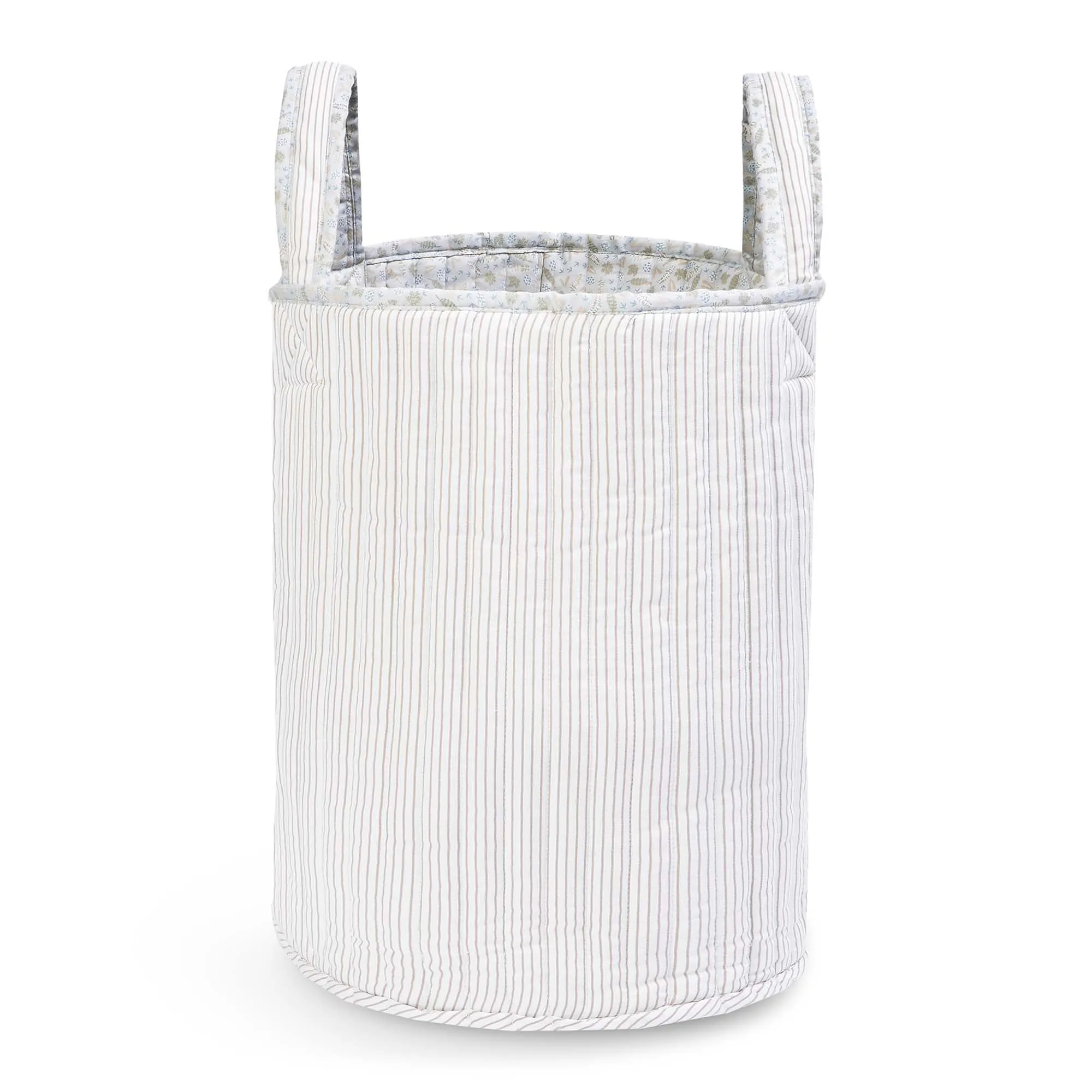 Large Quilted Reversible Storage Basket (Nature Trail)