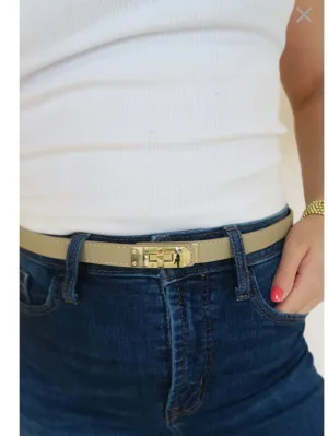 LATCH BELT TAUPE
