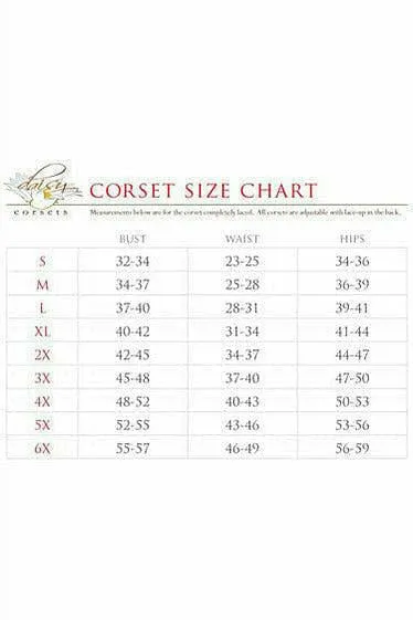 Lavish Magenta Lace Overbust Corset w/Zipper