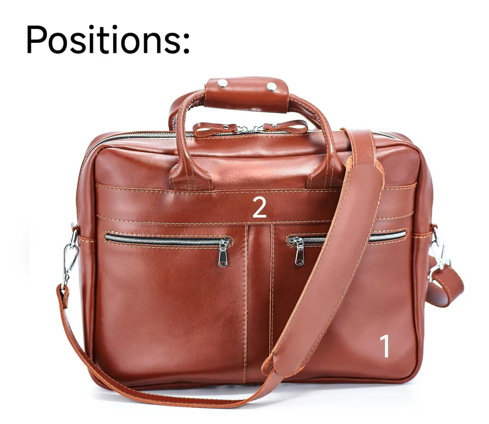 leather office briefcase, Real Leather Briefcase