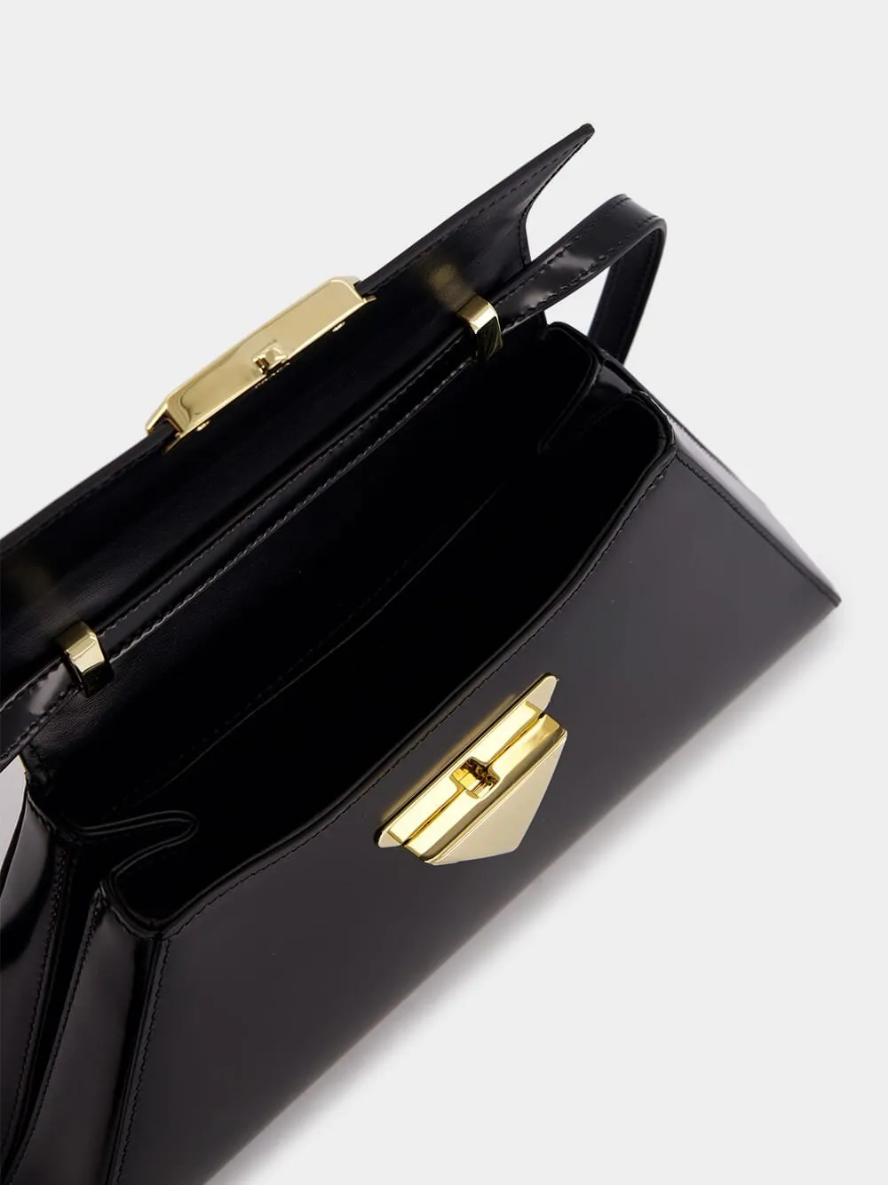 Leather Spazzolato Shoulder Bag