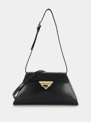 Leather Spazzolato Shoulder Bag
