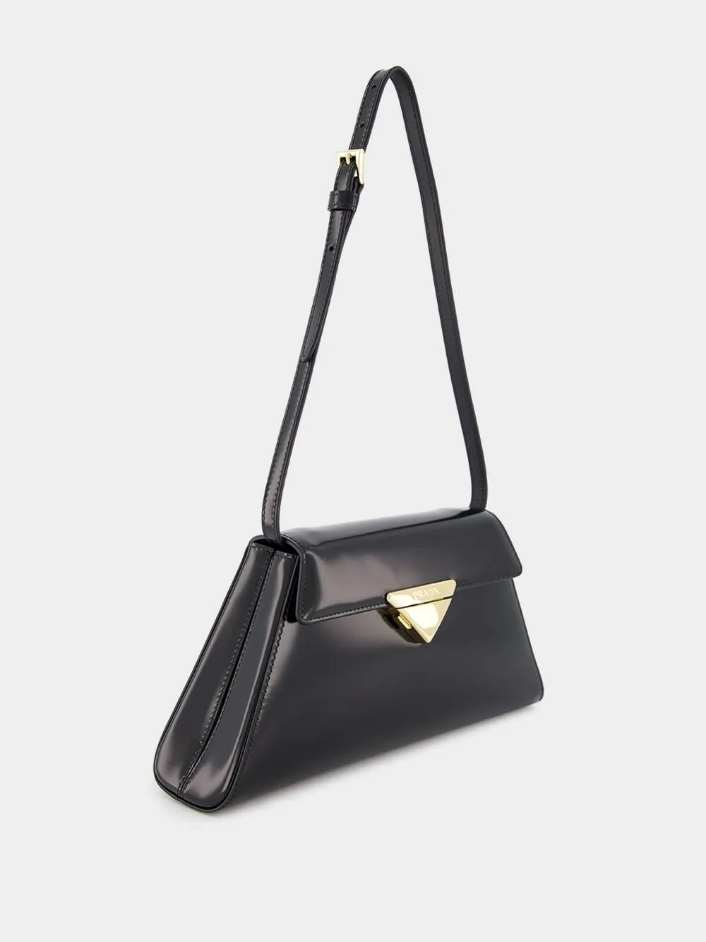 Leather Spazzolato Shoulder Bag