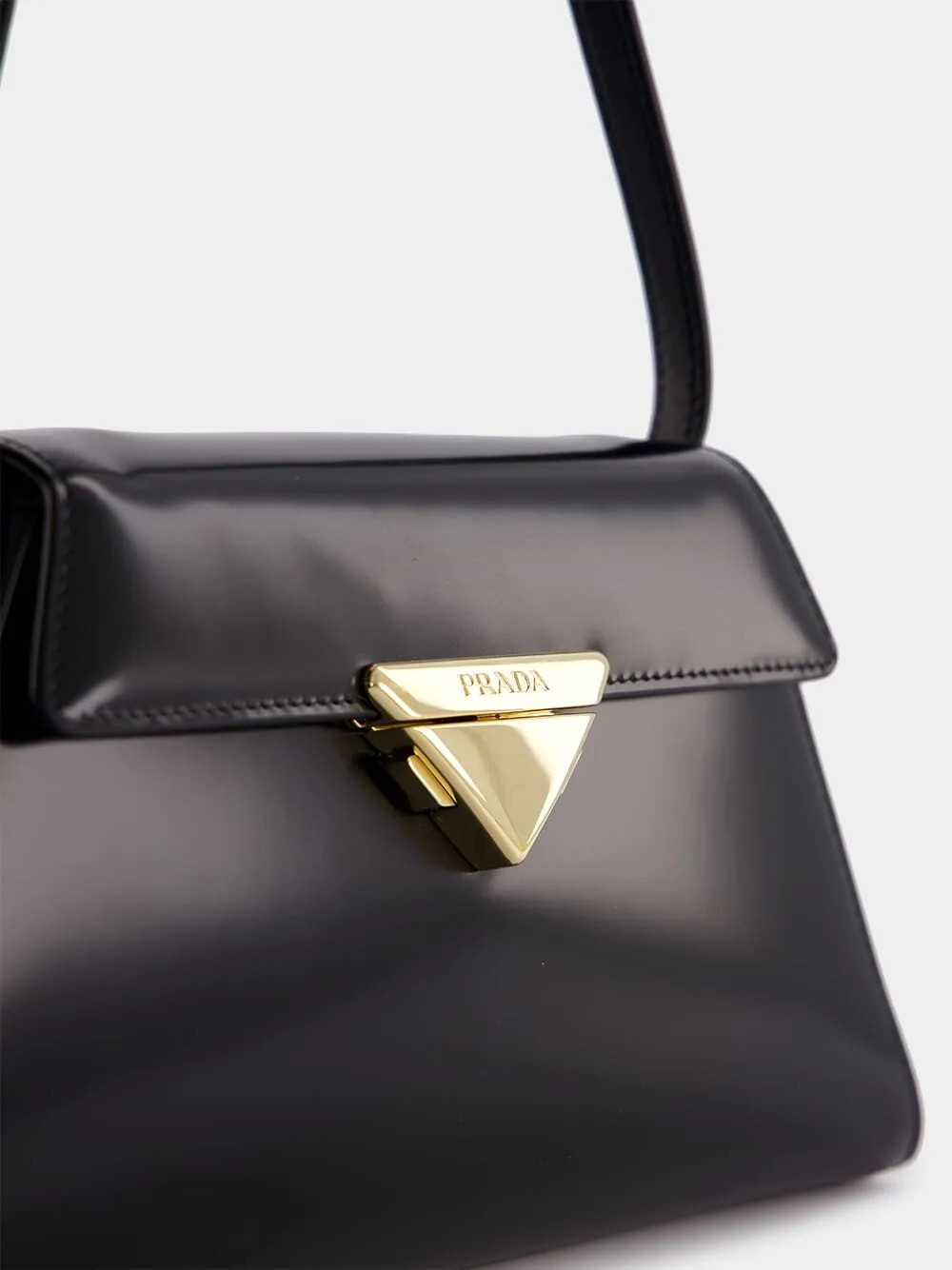 Leather Spazzolato Shoulder Bag
