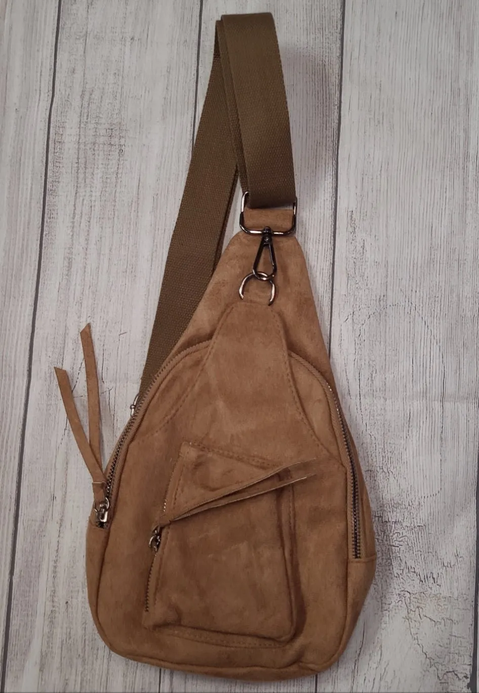 Leather/Suede Like Sling Bags