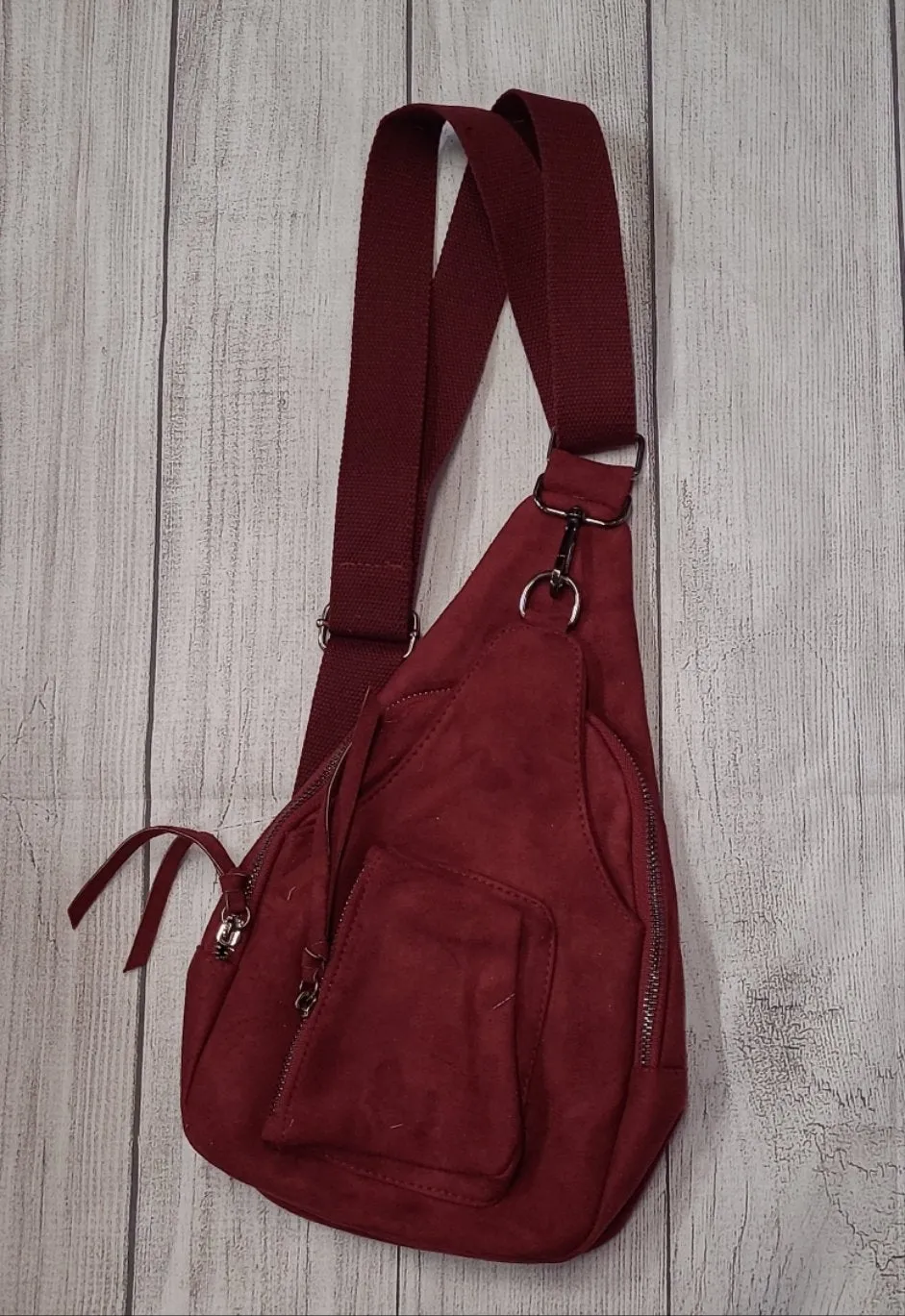 Leather/Suede Like Sling Bags