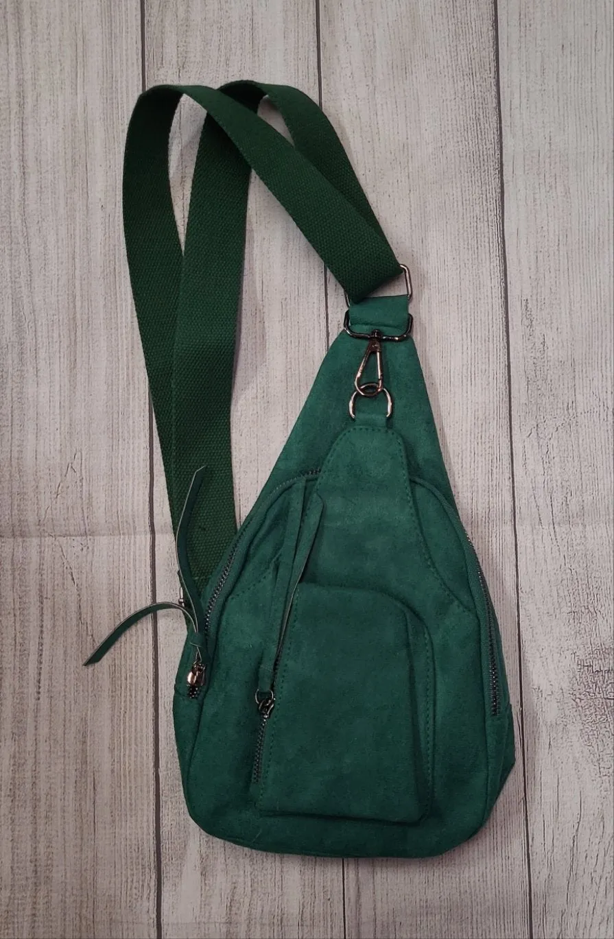 Leather/Suede Like Sling Bags