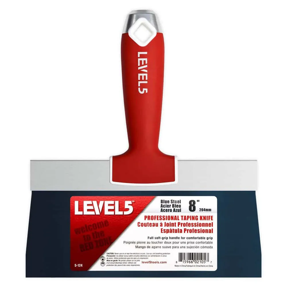 Level 5 Blue Steel Drywall Taping Knife Set 5-605