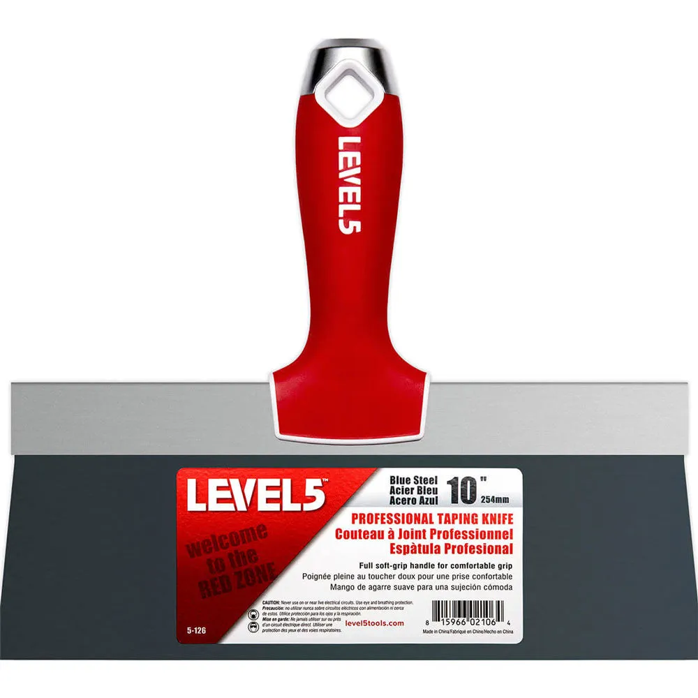 Level 5 Blue Steel Drywall Taping Knife Set 5-605