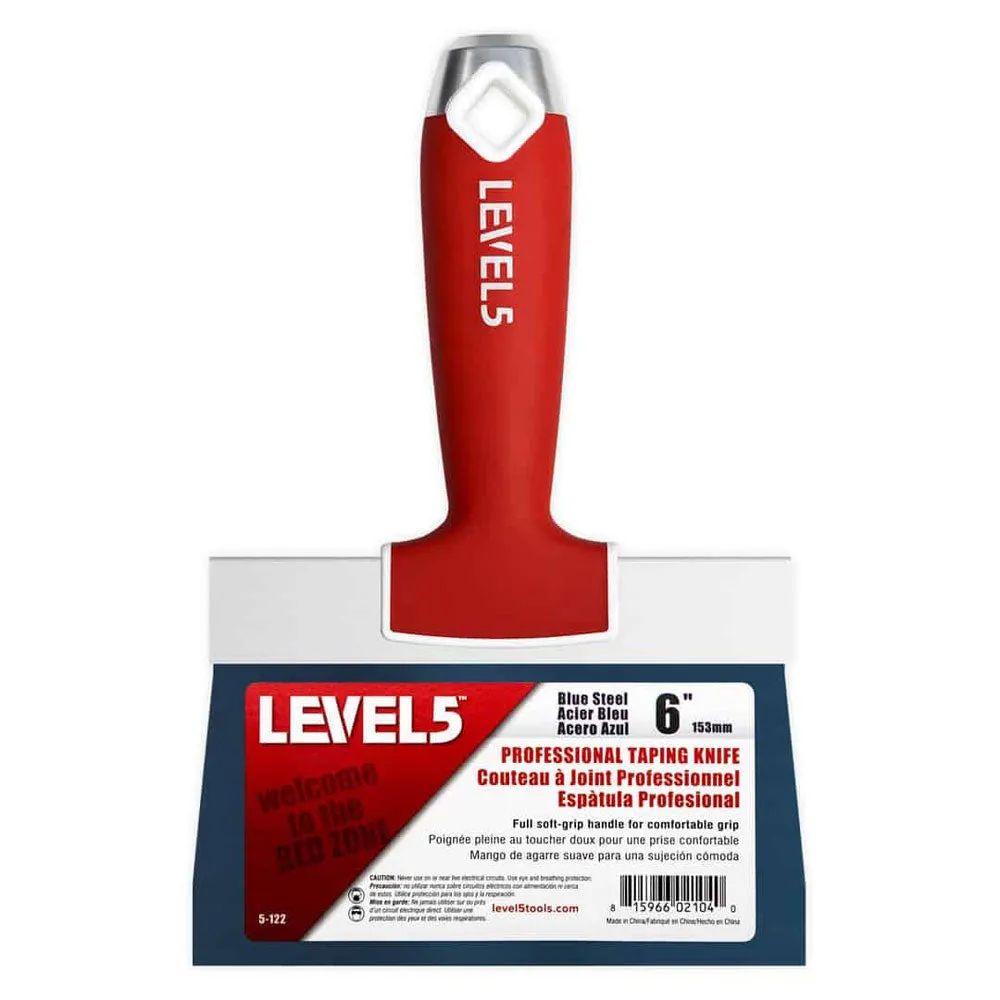 Level 5 Blue Steel Drywall Taping Knife Set 5-605
