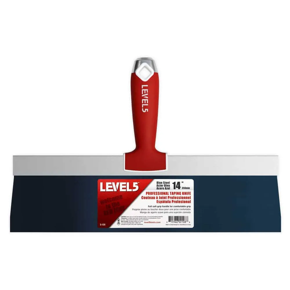 Level 5 Blue Steel Drywall Taping Knife Set 5-605